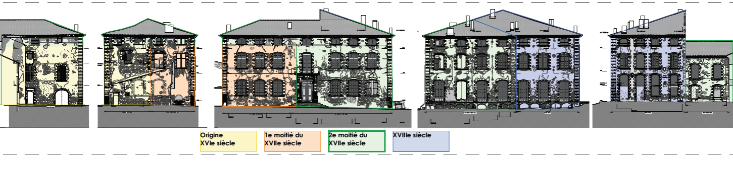 Périodes de construction du château du Grand Pré