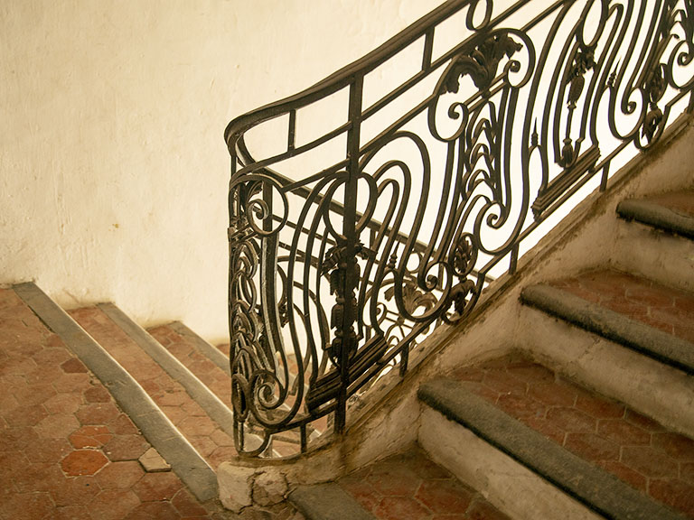 Le grand escalier avant restauration